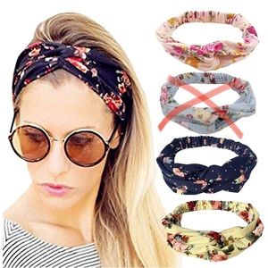 Floral headband head wrap new still in package
